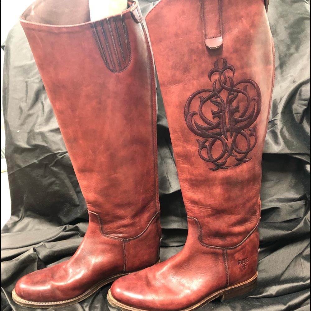 Red, Tall, Frye Boots